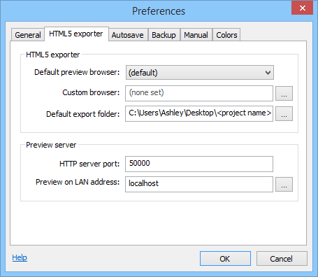 HTML5 exporter